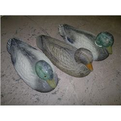 Three Vintage Duck Decoys