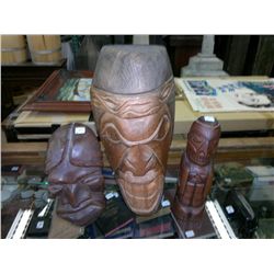 Three Native Carvings