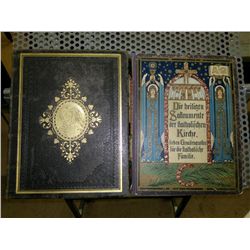 2 Antique German books from 1893 and 1925