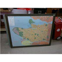 Large map of Vancouver coloured