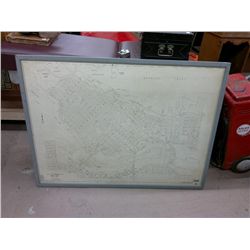 Large map of Vancouver black and white