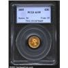 Image 1 : 1855 G$1 AU55 PCGS.