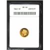 Image 1 : 1862 G$1 MS64 ANACS.