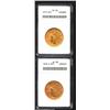 Image 1 : 1910-D $10 AU58 ANACS, the copper-gold surfaces are lightly abraded, a strike through (as struck) is