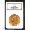 Image 1 : 1855-S $20 AU58 NGC.