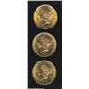 Image 1 : 1897-S $20 MS60 Uncertified, moderately abraded with nice luster for the grade; 1904 MS60 Scratches 
