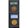 Image 1 : 1901-S $20 MS60 PCGS, moderately abraded, yet lustrous with a mostly bright, orange-gold sheen; and 