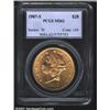 Image 1 : 1907-S $20 MS62 PCGS.