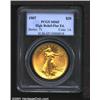 Image 1 : 1907 $20 High Relief, Flat Rim MS65 PCGS.
