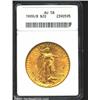 Image 1 : 1909/8 $20 AU58 ANACS.