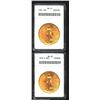 Image 1 : 1915-S $20 MS63 ANACS, nicely frosted, the orange-gold surfaces do not reveal any sizeable or indivi