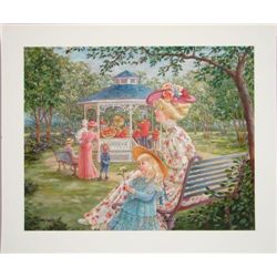 Charming Lee Dubin Victorian BAND IN THE ROUND S/N Art