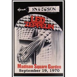 5 Hard Rock Concert Posters Zeppelin Nirvana Metallica