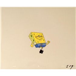 Casual Walk Original Animation Art SpongeBob Cel Squint