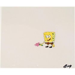 Original Flowers In Hand Production SpongeBob Cel Art
