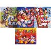Image 1 : 4 Disney Prints Mickey & Friends Bikes, Rollercoaster