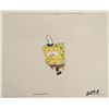 Image 1 : Deep In Thought Original Production Art Cel SpongeBob