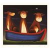 Image 1 : Mackenzie Thorpe 'Three Dogs in a Boat'