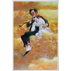 Colorful Robert Owen FRIENDSHIP Clown Art Print