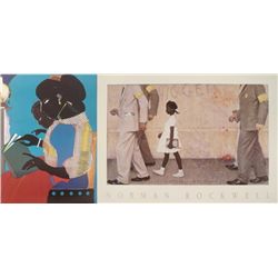 2 African American Art Prints Rockwell, Romare Bearden