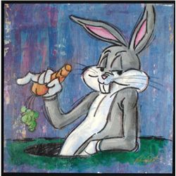 Dick Duerrstein Bugs Bunny Portrait Original Painting