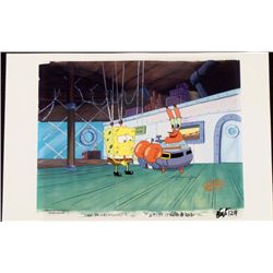 Production Seriously Original Cel Spongebob Background