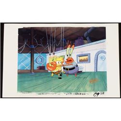 Spongebob Original Cel Oops Production Repro Background