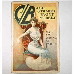 RARE EARLY A LA SPIRITE CORSETS ADVERTISING SIGN - PAPER CARDSTOCK