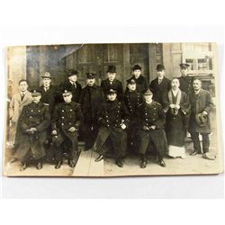 RARE EARLY IMPORTANT HISTORICAL MILITARY PHOTOGRAPH OF HIGH RANKING MEN - NAVY