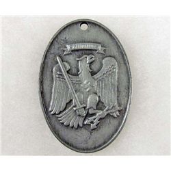 GERMAN NAZI GESTAPO ID TAG
