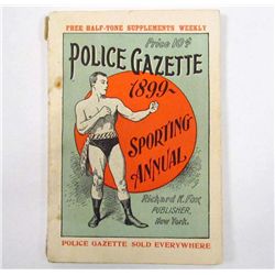 RARE 1899 "POLICE GAZETTE SPORTING ANNUAL" SOFT COVER BOOK