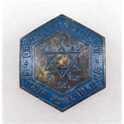 GERMAN NAZI HOLOCAUST JEWISH CONCENTRATION CAMP BADGE