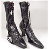 Image 1 : VICTORIAN LEATHER HIGH-HEELED SHOES