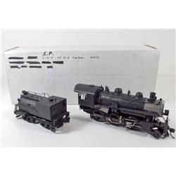 VINTAGE SOUTHERN PACIFIC TRAIN ENGINE & TENDER - UNKNOWN MAKER