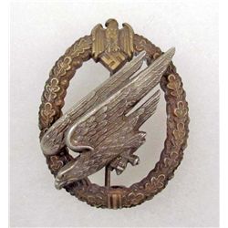 GERMAN NAZI ARMY PARATROOPER FALLSCHIRMJAGER JUMP BADGE
