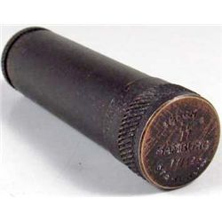 RARE GERMAN NAZI WAFFEN SS BRASS CYANIDE CONTAINER