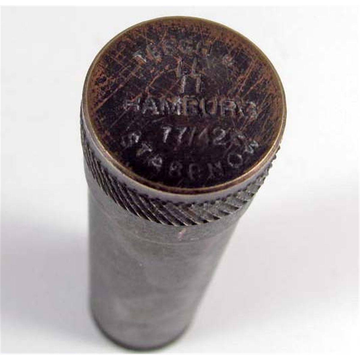 RARE GERMAN NAZI WAFFEN SS BRASS CYANIDE CONTAINER