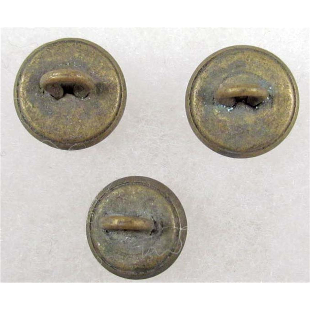 LOT OF 3 CONFEDERATE CIVIL WAR UNIFORM TUNIC BUTTONS