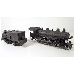 VINTAGE TRAIN ENGINE & TENDER - UNKNOWN MAKER