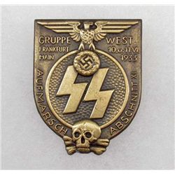 GERMAN NAZI SS 1933 GRUPPE FRANKFURT BADGE
