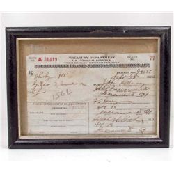 1922 PROHIBITION PRESCRIPTION FOR WHISKEY
