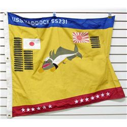 USN WW2 NAVAL SUBMARINE USS HADDOCK SS 231 KILL FLAG