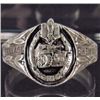 Image 1 : GERMAN NAZI ARMY TANK ASSAULT RING W/ STERLING MARKINGS
