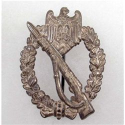 GERMAN NAZI ARMY SILVER INFANTRY ASSAULT BADGE
