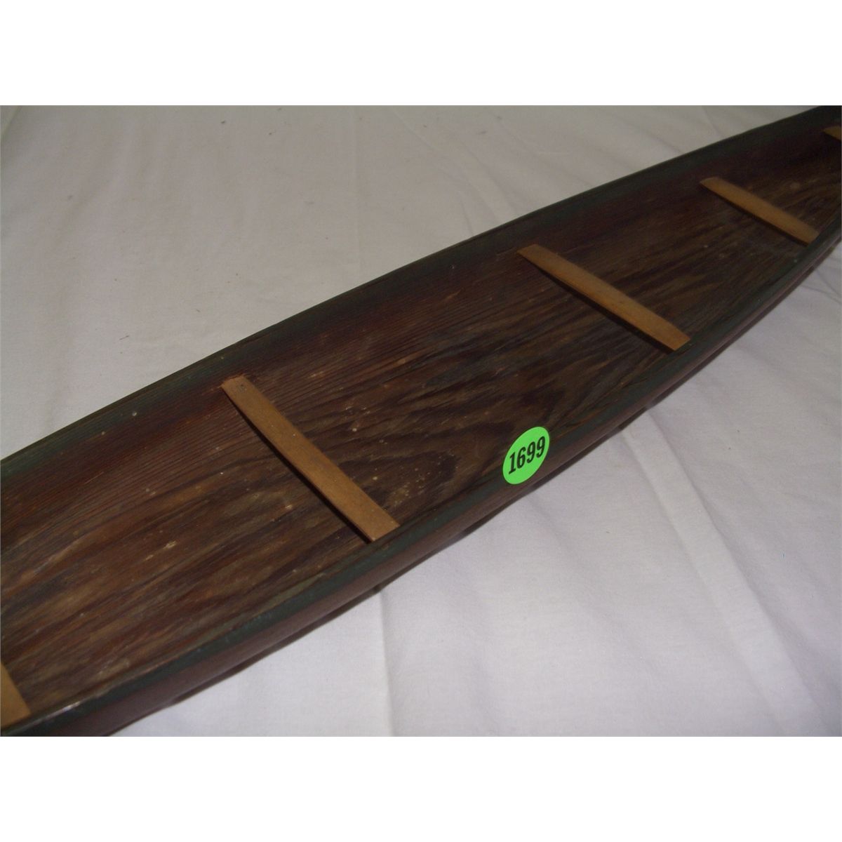 wonderful Native American hand carved racing canoe Salish