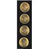 Image 1 : A lot of Uncertified Liberty Double Eagles: 1893-S $20 AU50; 1895-S AU50; 1896-S AU50; and an 1897-S
