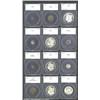 Image 1 : 1828 1/2 C 13 Stars Half Cent XF45 Harsh Cleaning, Whizzed Areas, Retoned SEGS; 1836 Half Dime AU53 
