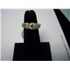Image 1 : 1 Carat Round Center Stone Plus Diamonds in Band, 14K Gold
