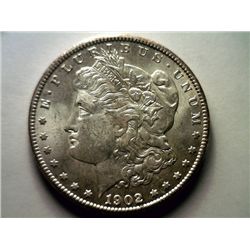 1902-OBrilliant Uncirculated Silver Morgan Dollar