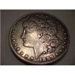 1899 Morgan Silver Dollar, F12